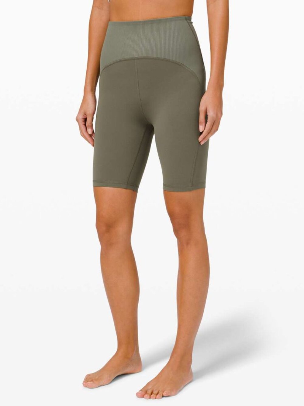 Lululemon Blissful Bend Super High-Rise Short 8" Army Green Size 6